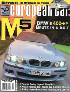 EUROPEAN CAR 1999 FEB - MOBY DICK,PROJ FORMULA VEE, BEETLE DROP-TOP, M-B CLK430